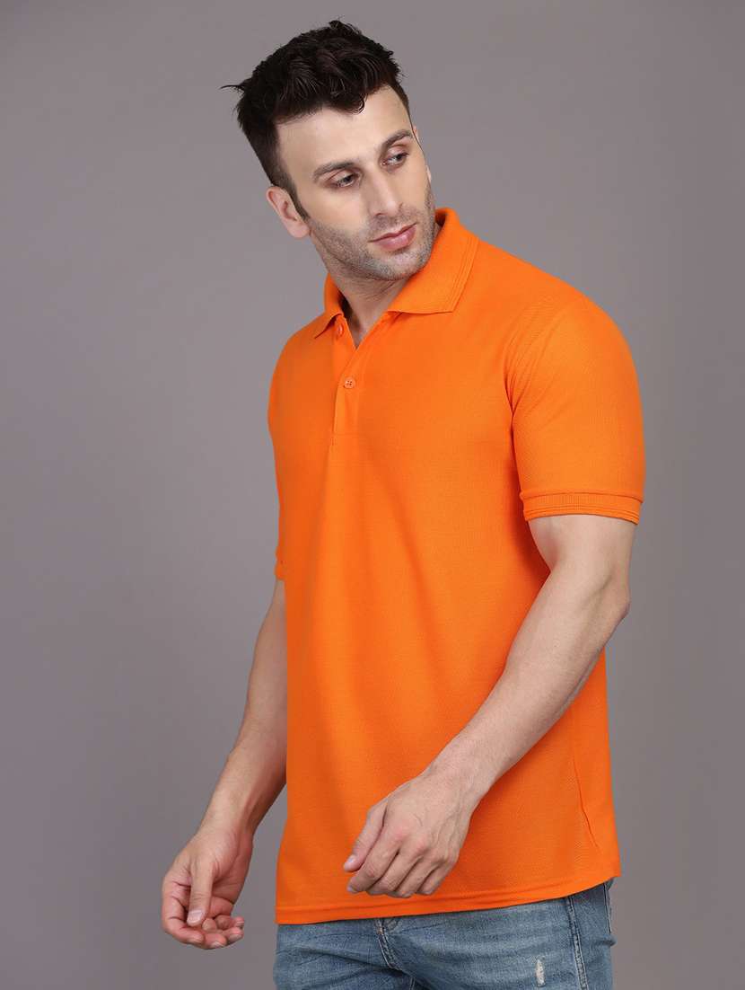 men solid cotton polo t-shirt - 19833954 -  Standard Image - 1