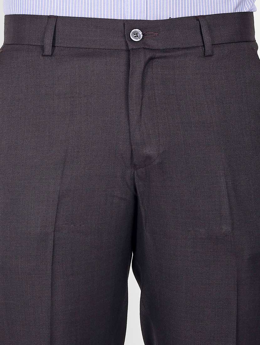 solid flat front formal trousers - 19838957 -  Standard Image - 4