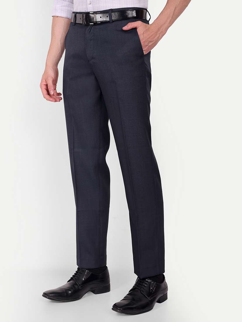 solid flat front formal trousers - 19838959 -  Standard Image - 1