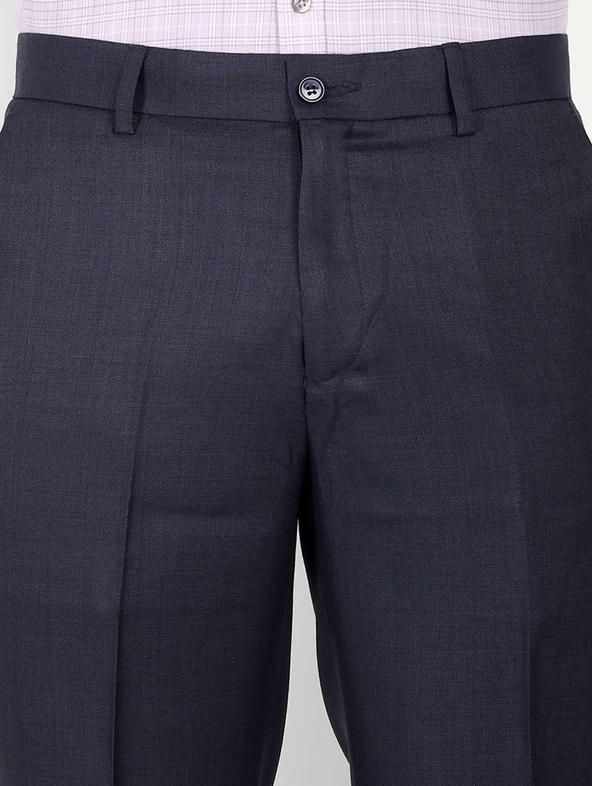 solid flat front formal trousers - 19838959 -  Standard Image - 4