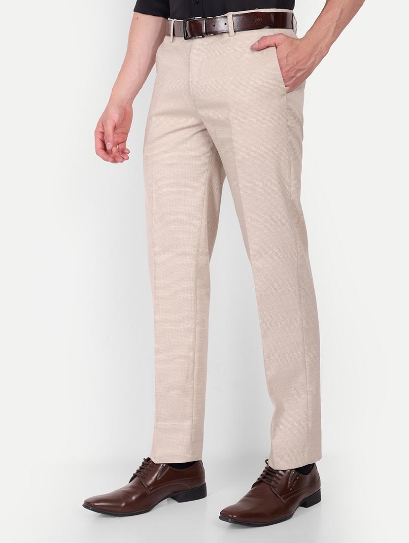checkered flat front formal trousers - 19838964 -  Standard Image - 1