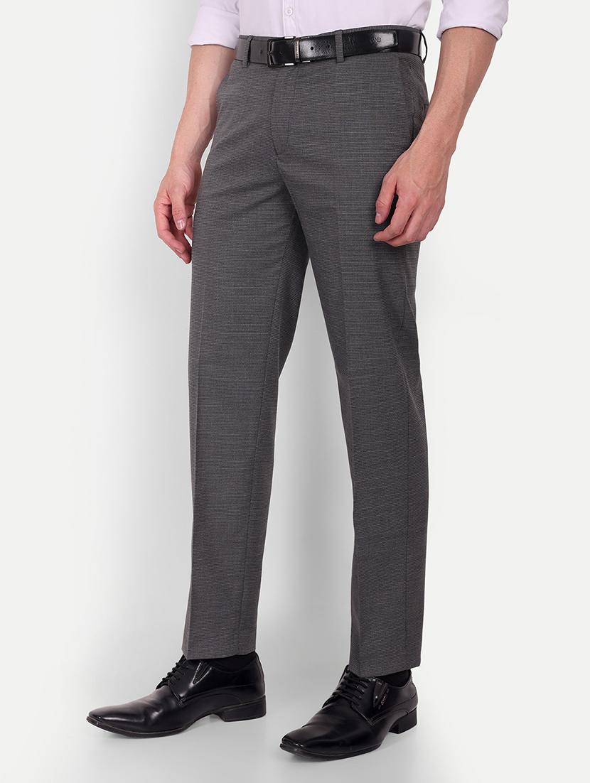 checkered flat front formal trousers - 19838966 -  Standard Image - 1