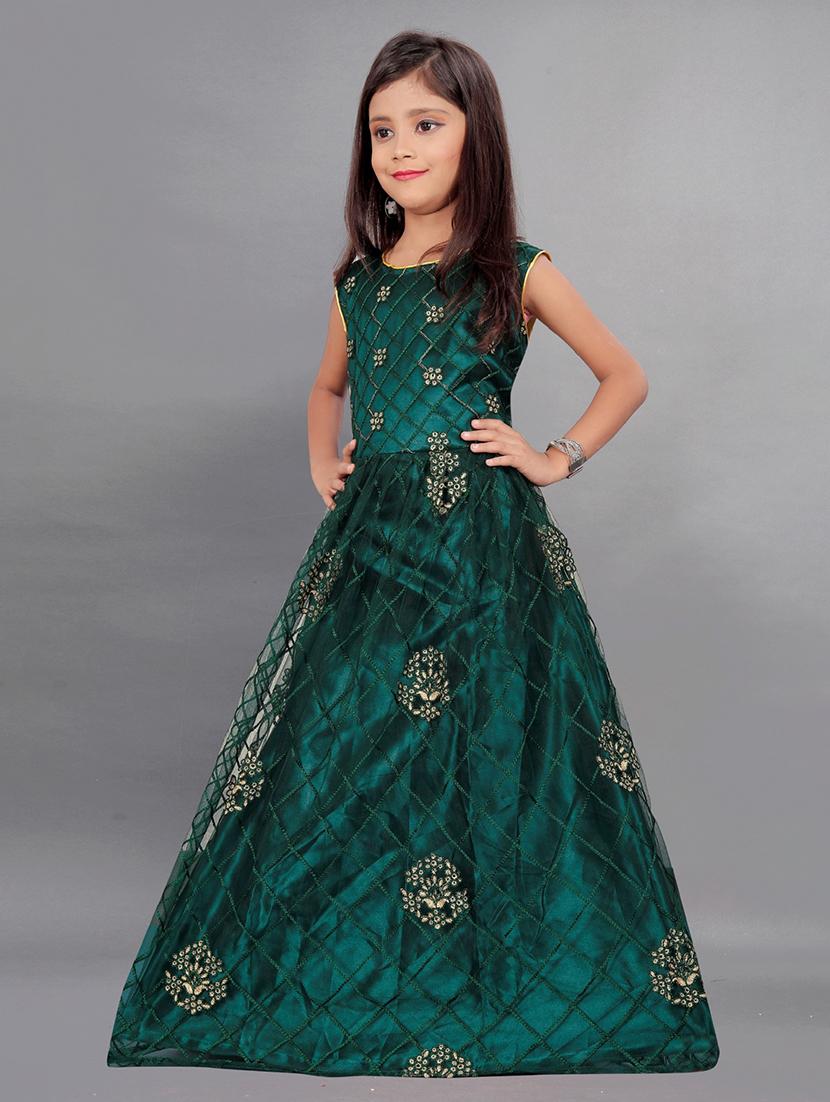 girls round neck sleeveless frock - 19839043 -  Standard Image - 1