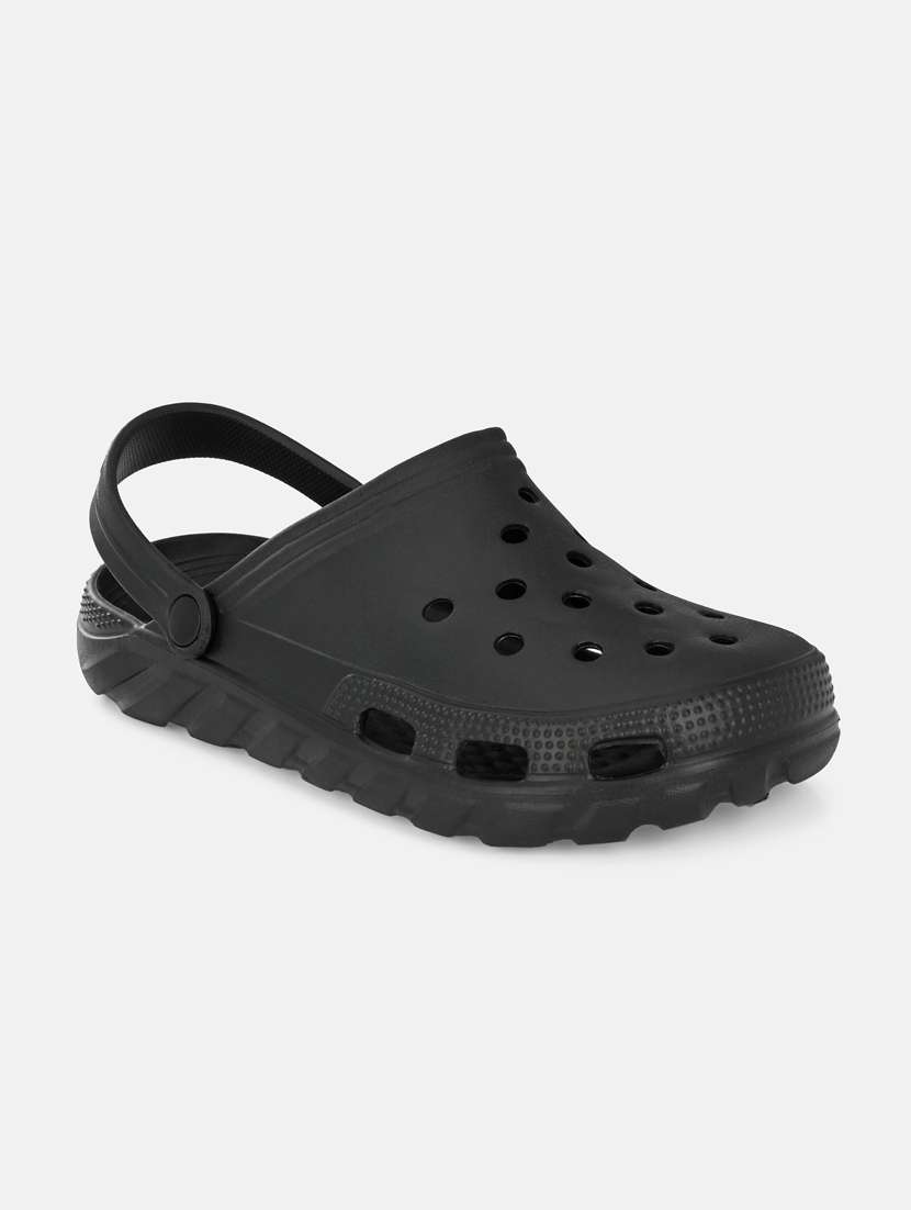 black solid crocs - 19839170 - Standard Image - 1