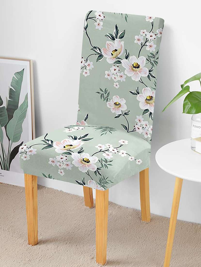 pack of 6 green printed chair cover - 19839473 -  Standard Image - 1