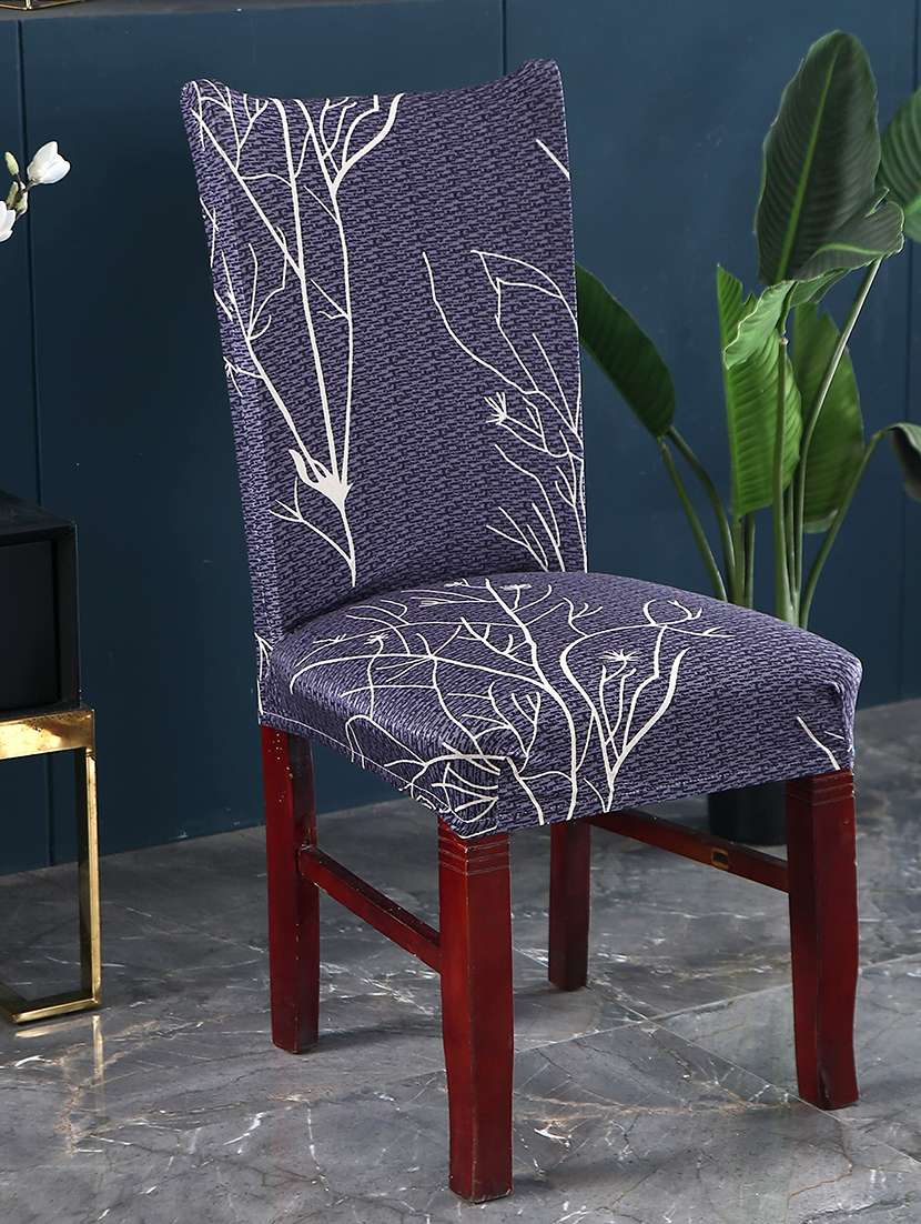 pack of 6 grey printed chair cover - 19839509 -  Standard Image - 1