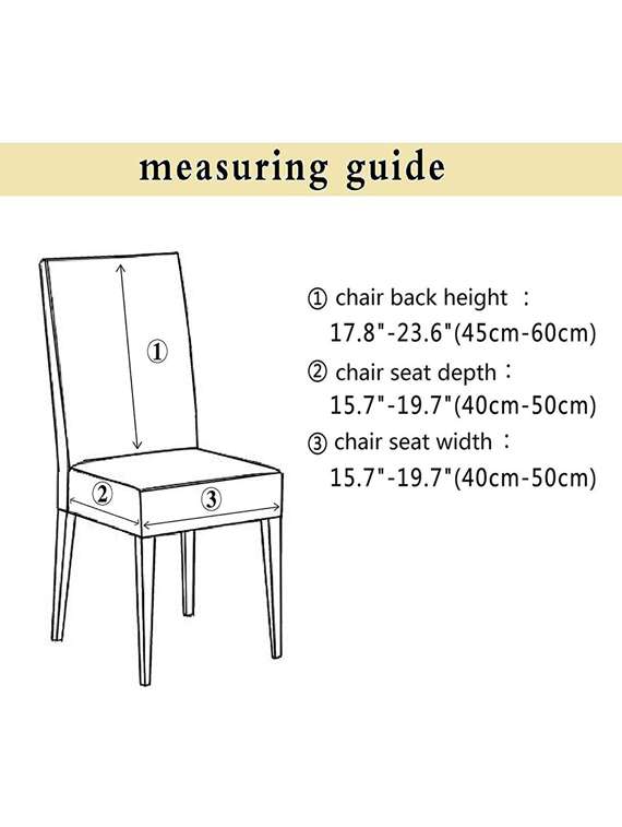 pack of 6 brown printed chair cover - 19839614 -  Standard Image - 4