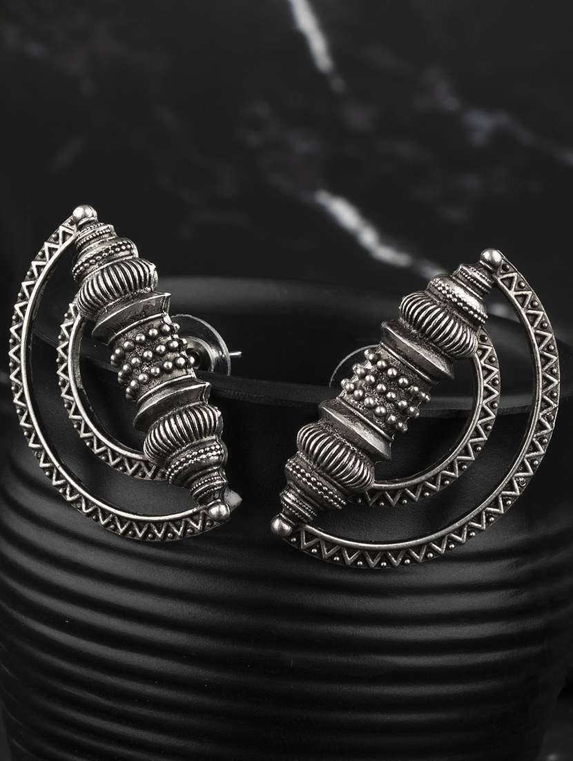 silver alloy studs earring - 19839896 - Zoom Image - 0