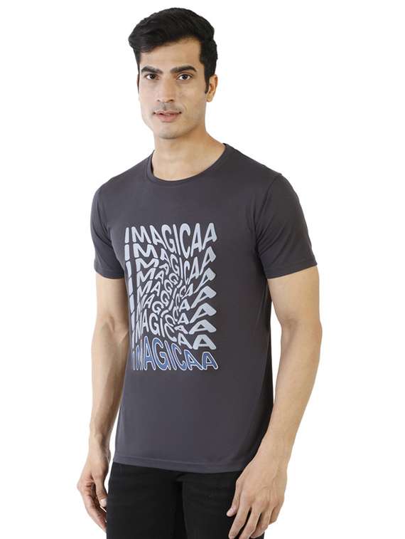 crew neck chest print t-shirt - 19839977 -  Standard Image - 1