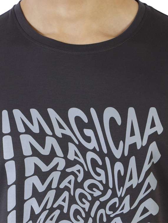 crew neck chest print t-shirt - 19839977 - Standard Image - 4