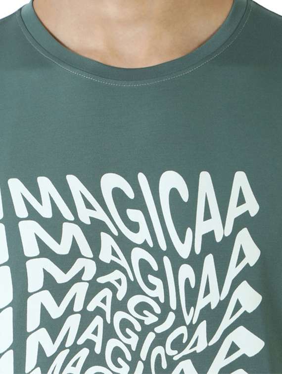 crew neck chest print t-shirt - 19839978 -  Standard Image - 4