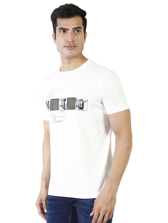 crew neck chest print t-shirt - 19839997 - Standard Image - 1