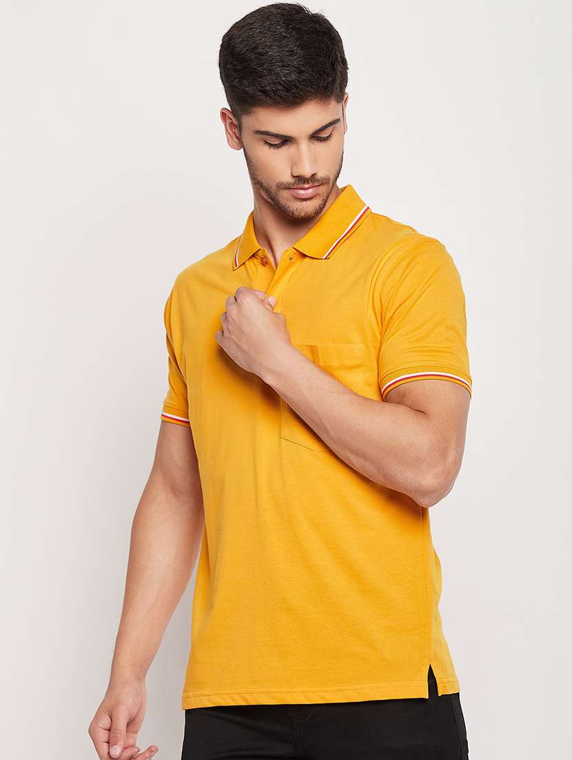 polo neck stripes polo t-shirt