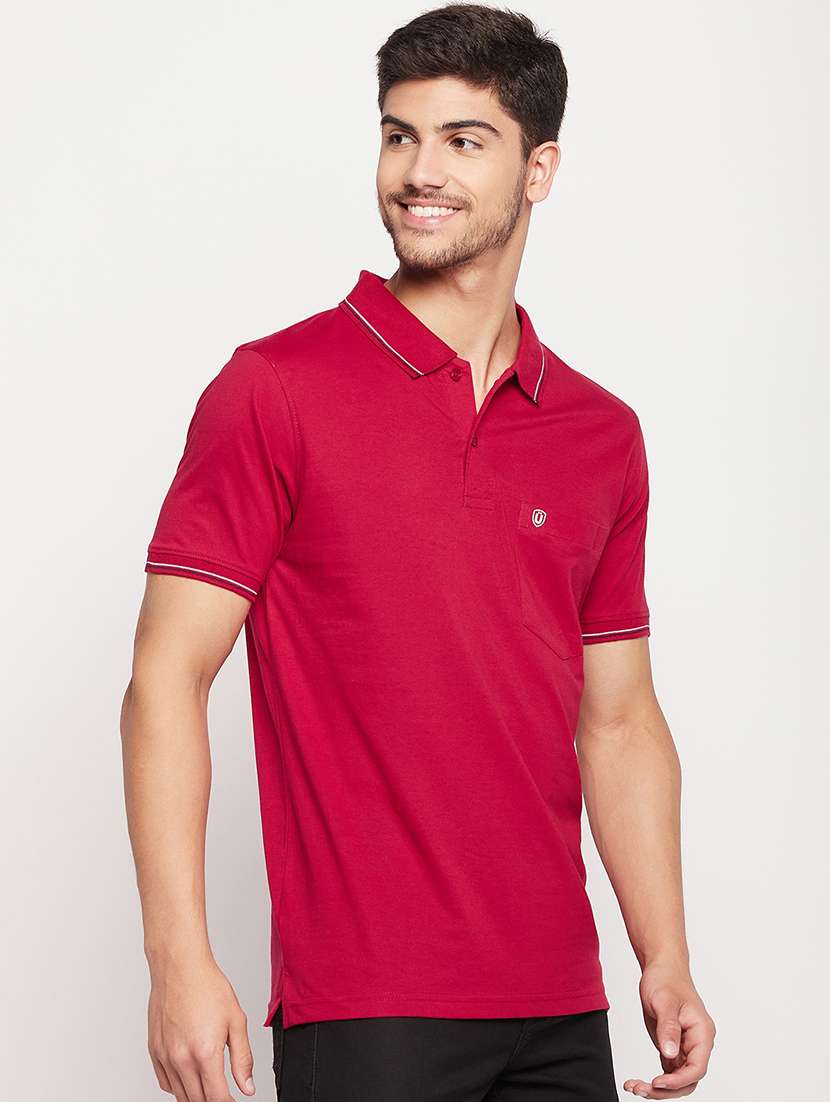 polo neck stripes polo t-shirt - 19840020 - Standard Image - 1