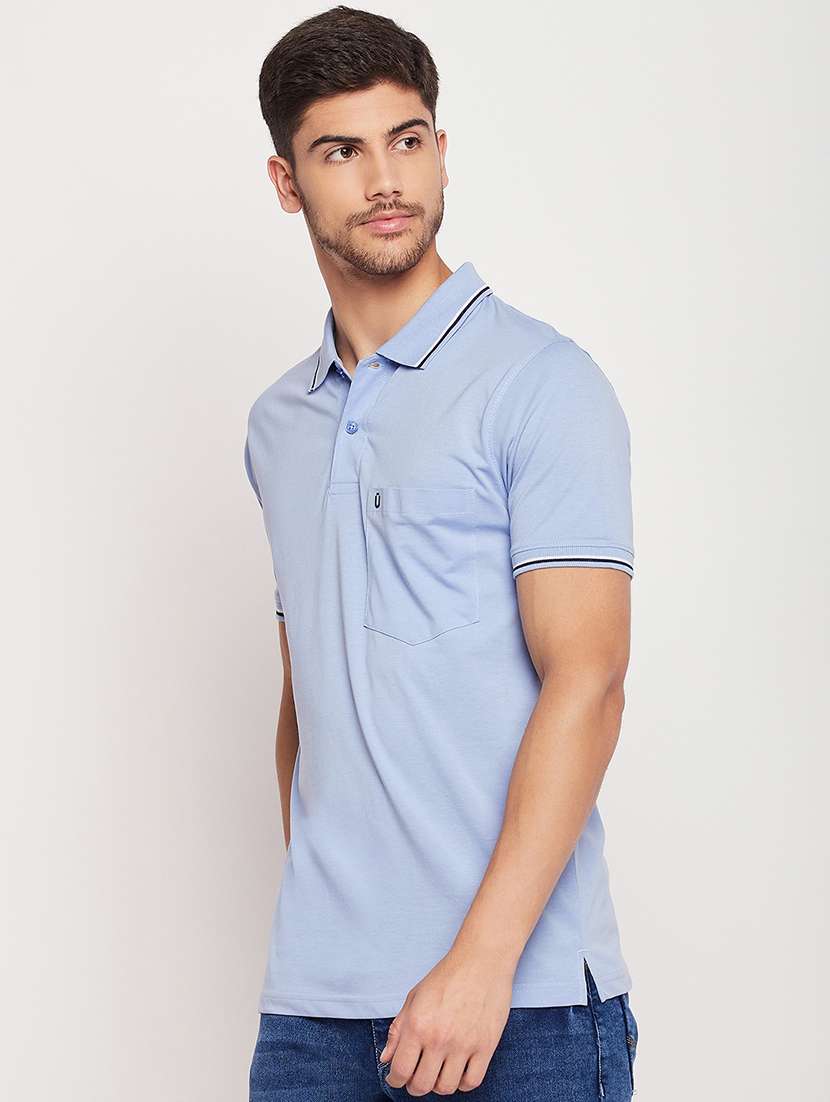 polo neck stripes polo t-shirt
