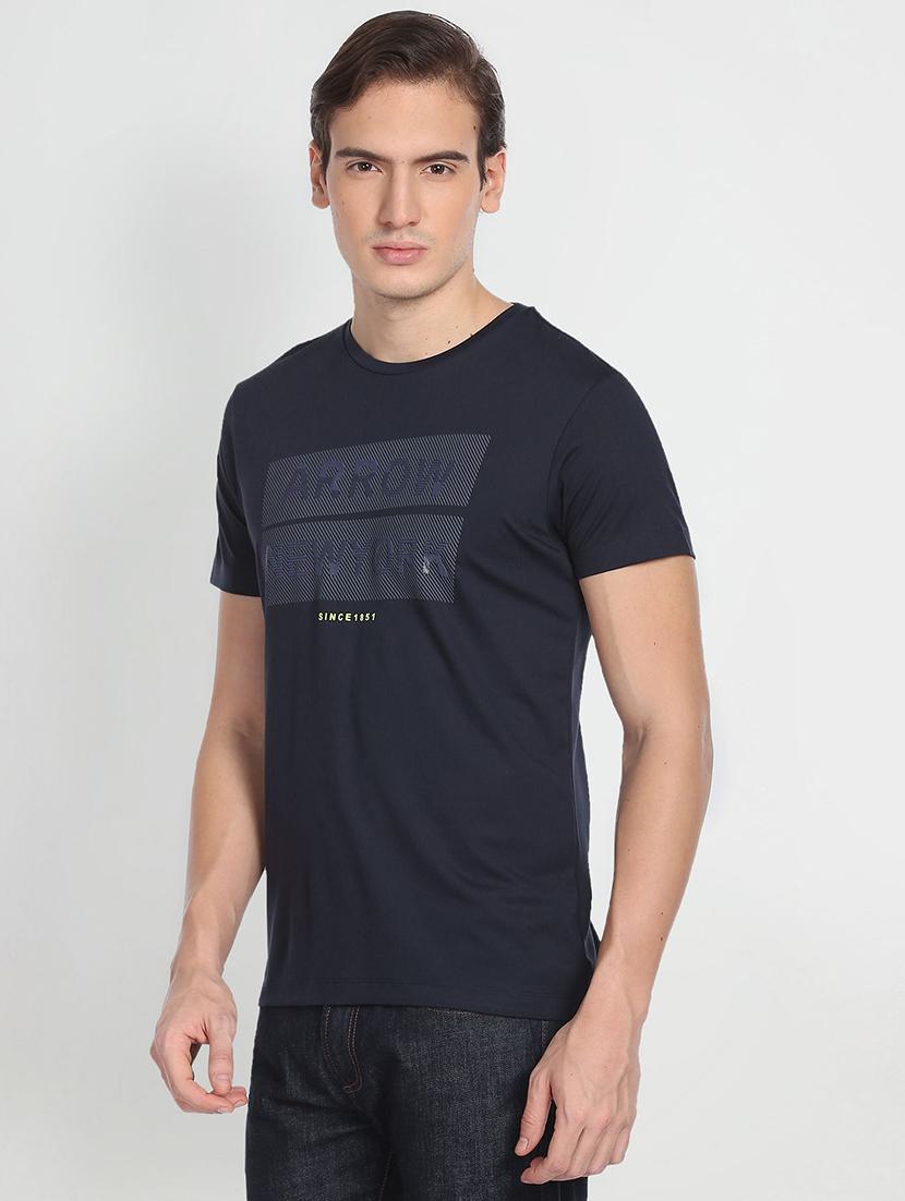 crew neck chest print t-shirt - 19840048 - Standard Image - 1