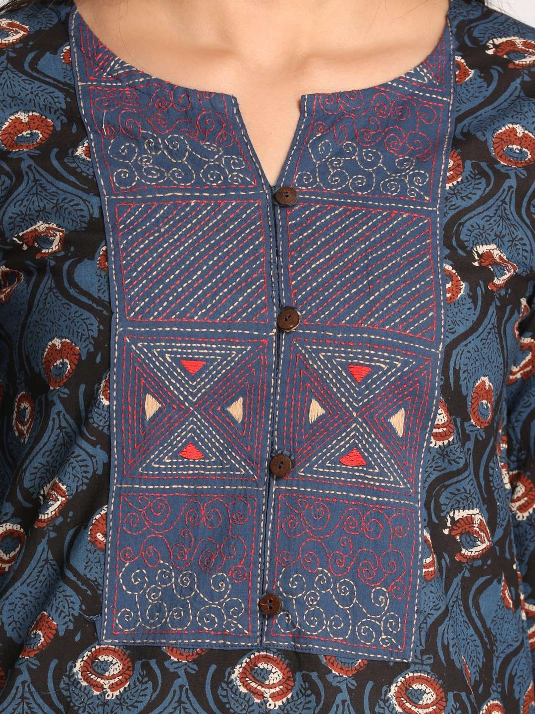 colour : indigo, pure cotton printed  - 19840356 -  Standard Image - 1
