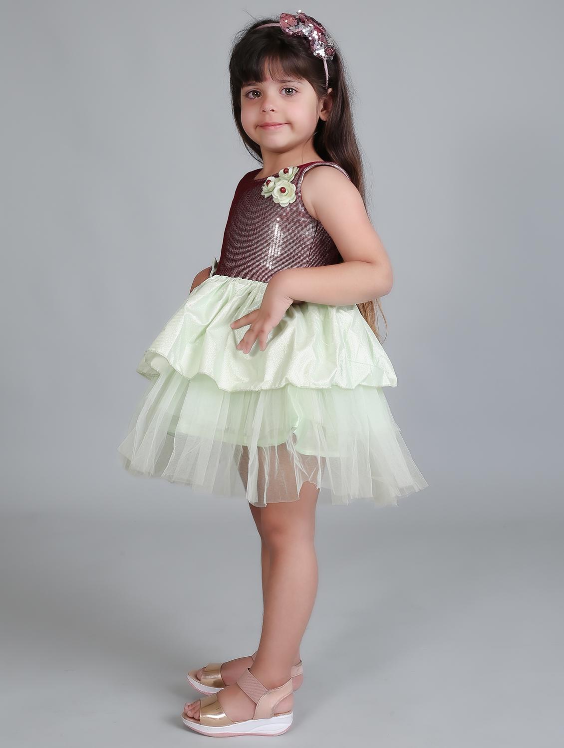 girls round neck sleeveless frock - 19840646 -  Standard Image - 1