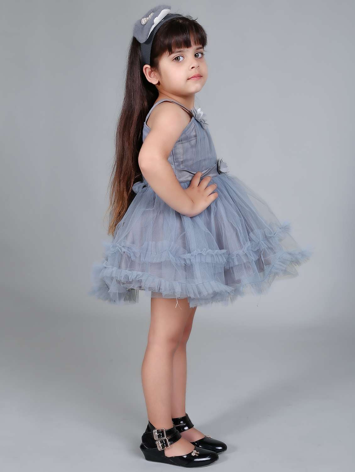 girls round neck sleeveless frock - 19840653 -  Standard Image - 1