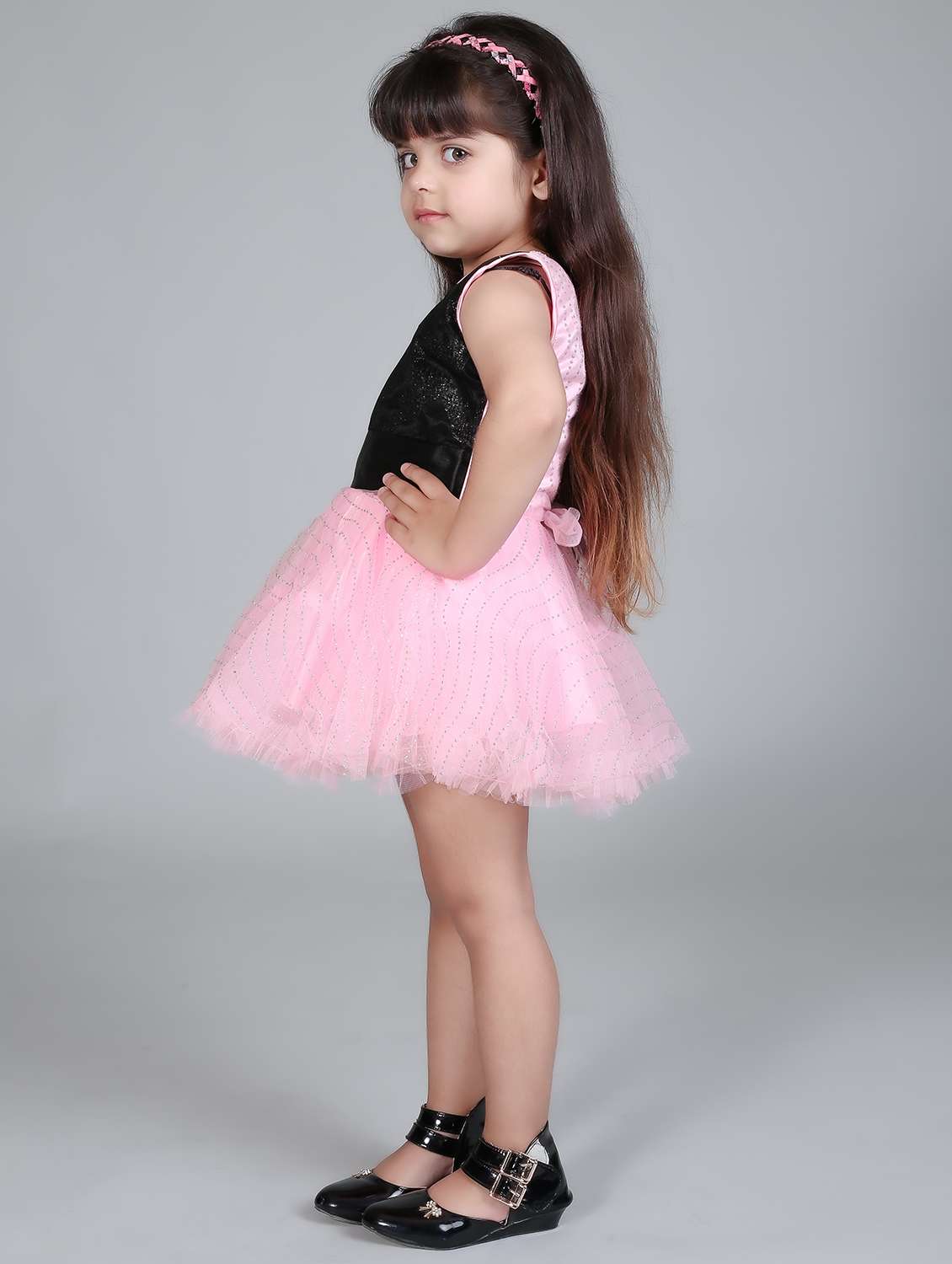 girls round neck sleeveless frock - 19840659 -  Standard Image - 1