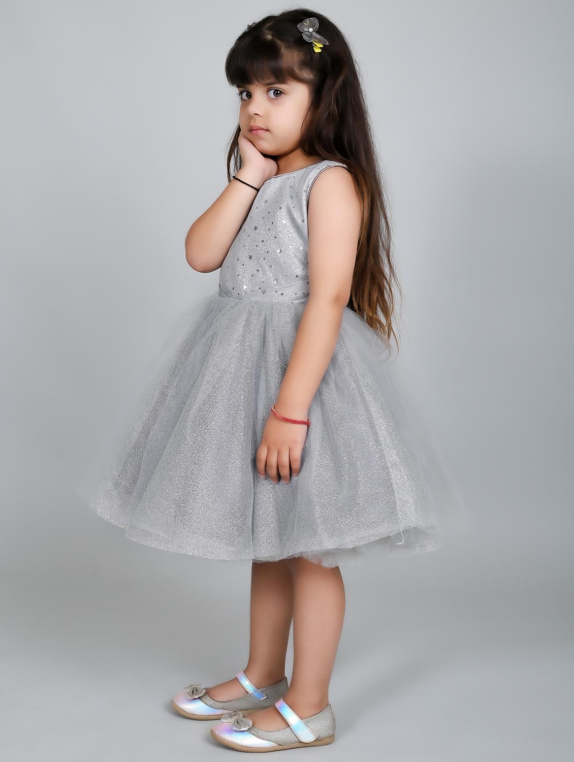 girls round neck sleeveless frock - 19840661 - Standard Image - 1