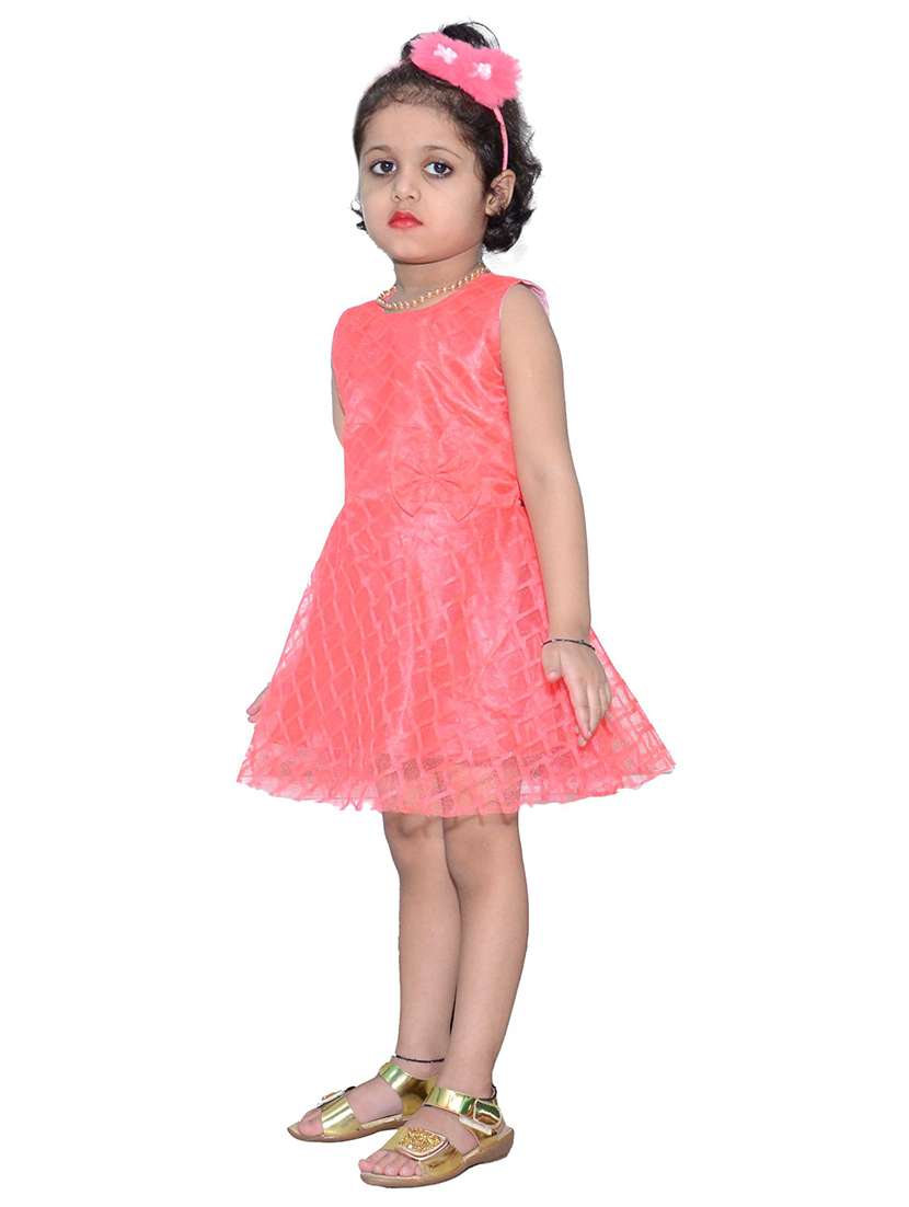 girls round neck sleeveless frock - 19840685 -  Standard Image - 1