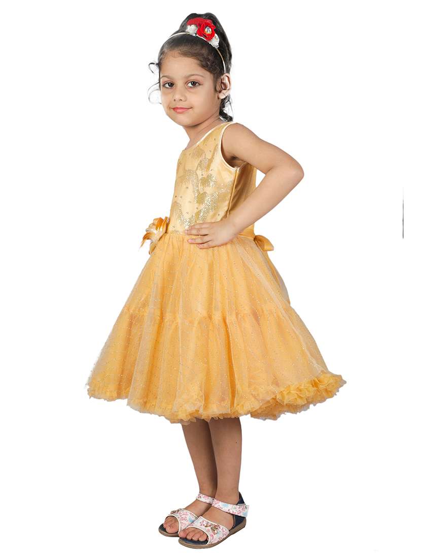 girls round neck sleeveless frock - 19840705 - Standard Image - 1
