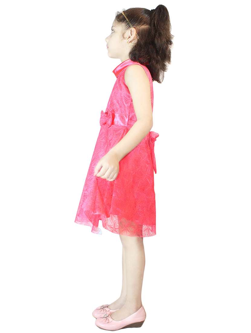 girls high neck sleeveless frock - 19840726 -  Standard Image - 1
