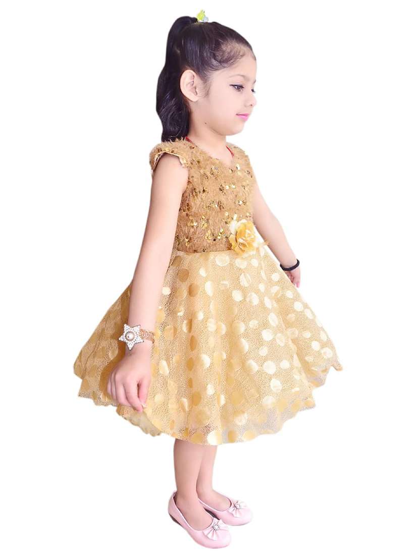 girls round neck sleeveless frock - 19840745 - Standard Image - 1