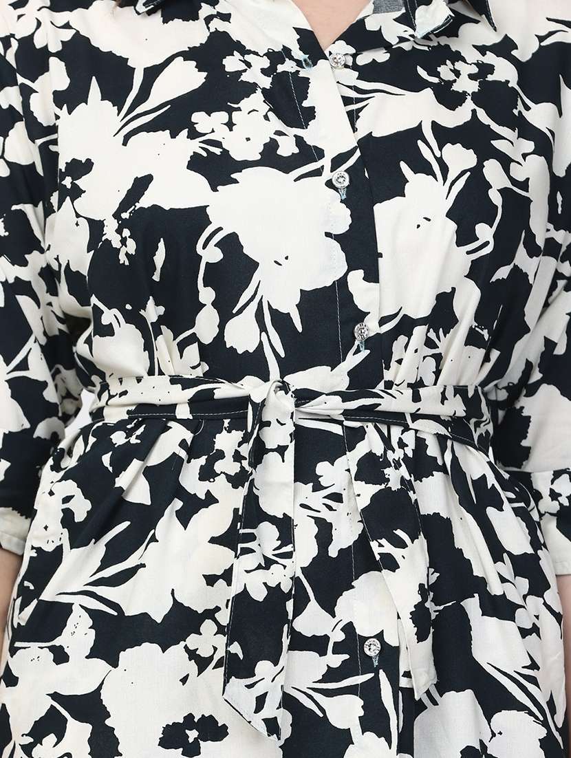 black floral print top and trouser co-ord set - 19840828 -  Standard Image - 4