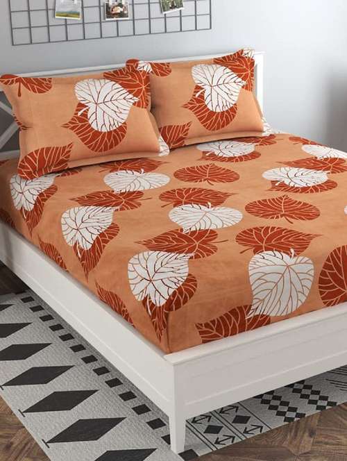 printed bedsheet with pillow covers - 19846847 -  Standard Image - 0