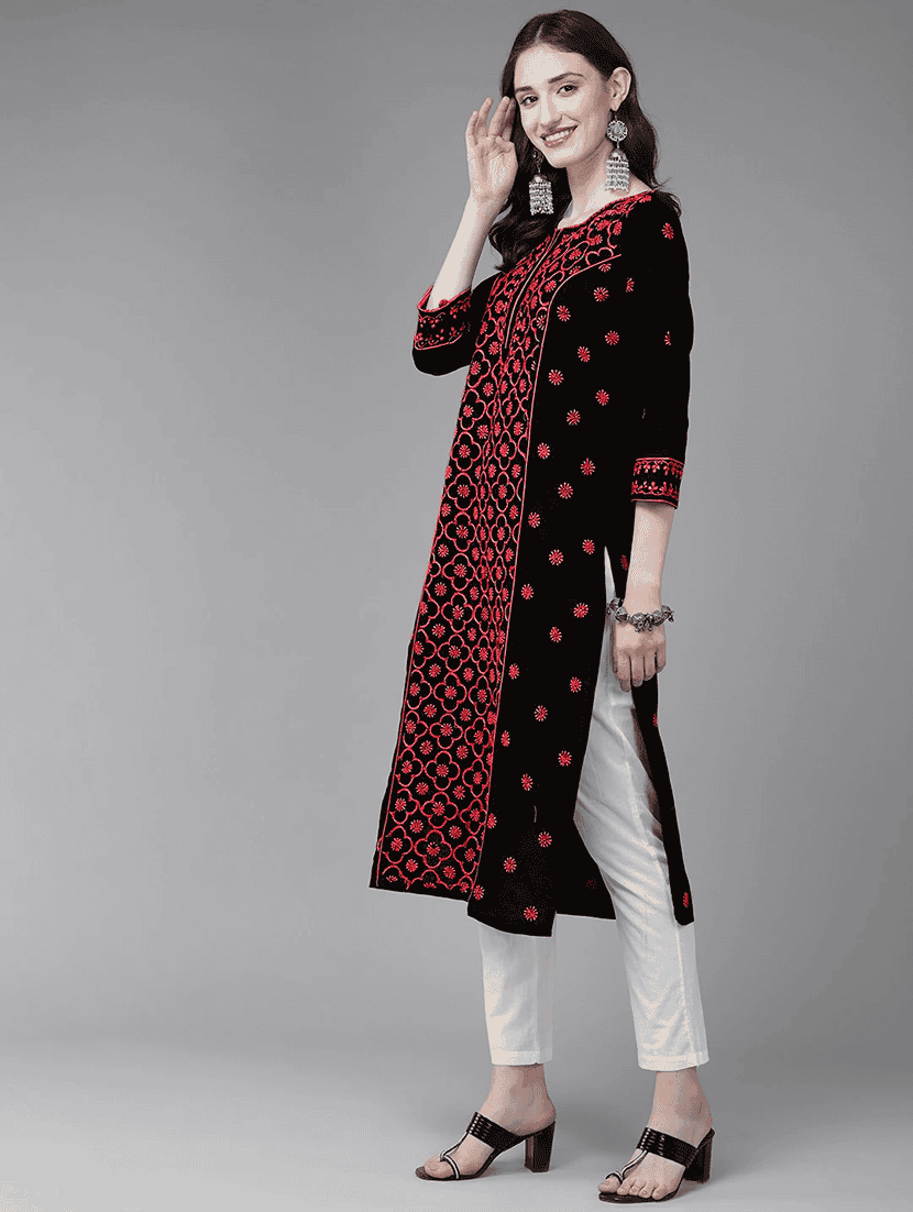 women's straight kurta - 19846998 -  Standard Image - 1