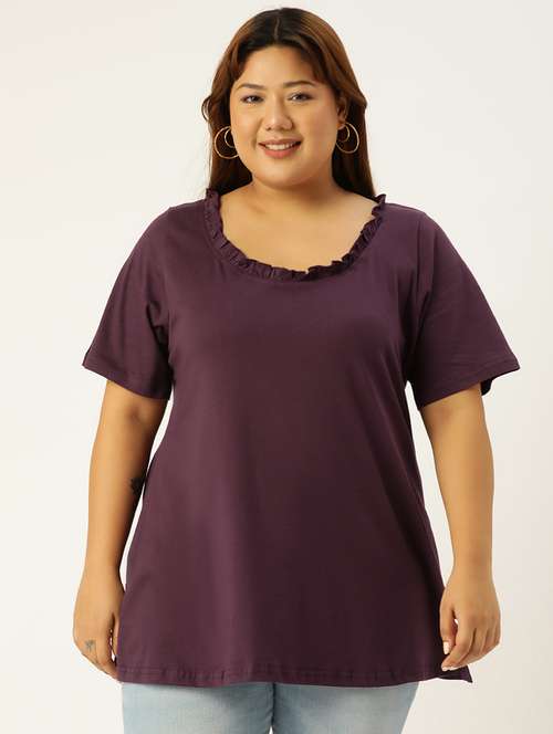 women's plain round neck t-shirt - 19847108 -  Standard Image - 0