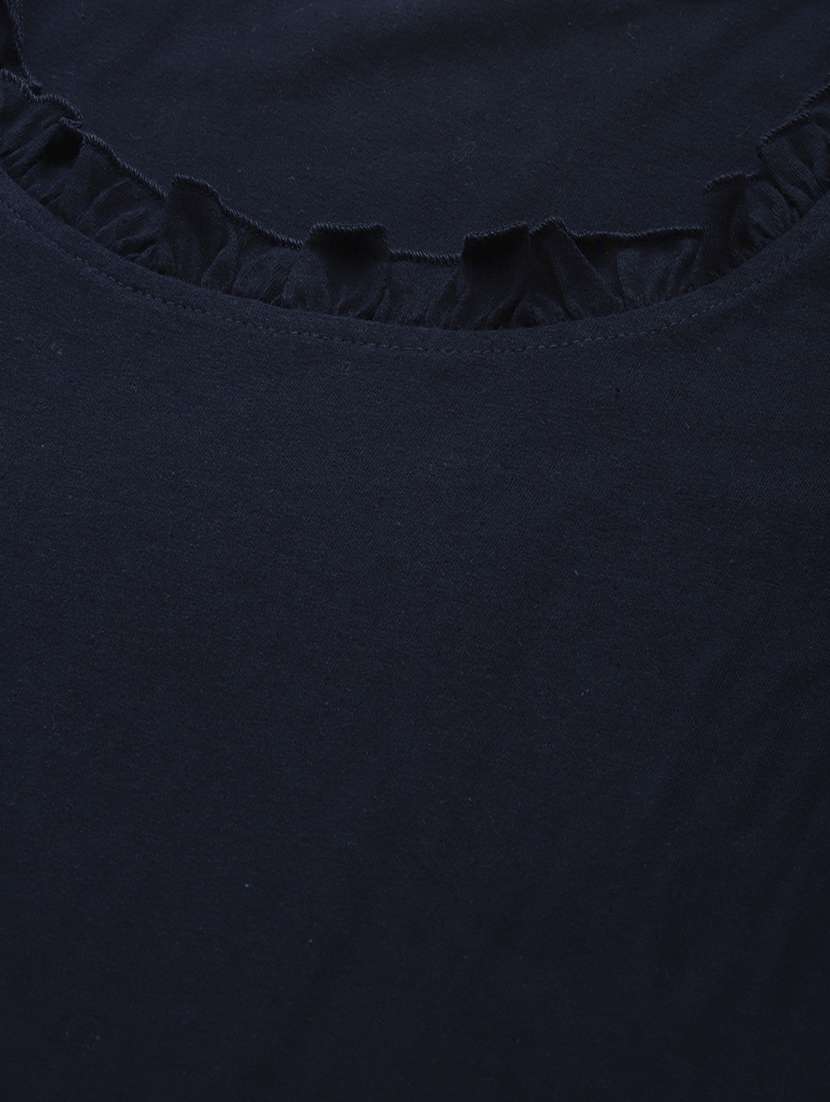 women's plain round neck t-shirt - 19847114 -  Standard Image - 4