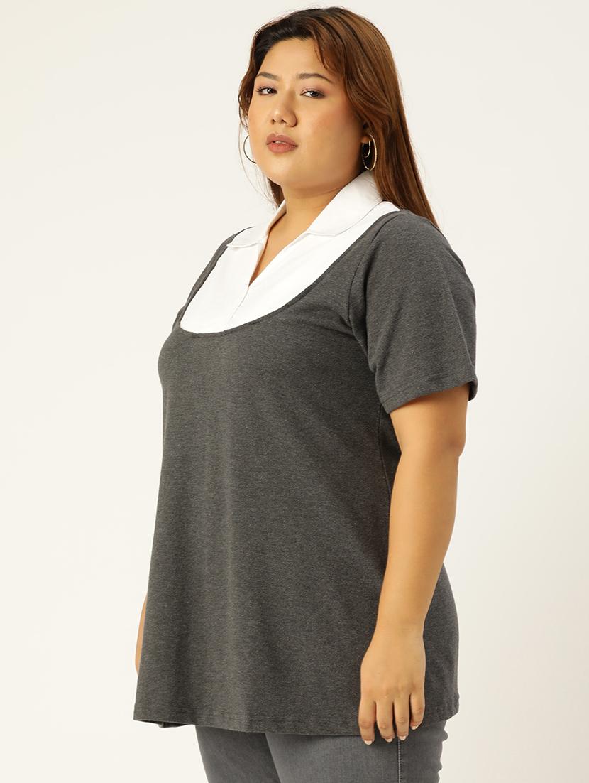 women's a line collared top - 19847126 -  Standard Image - 1