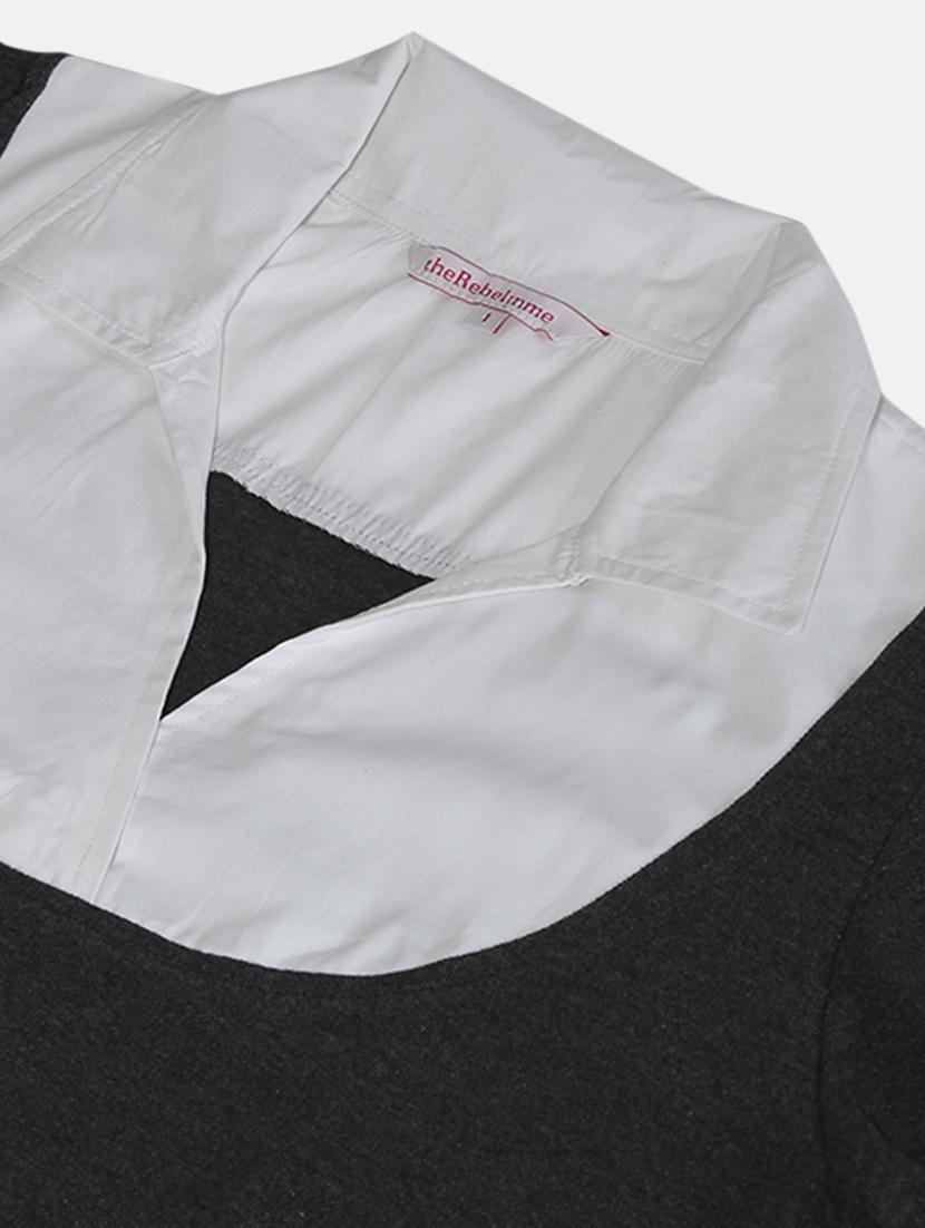 women's a line collared top - 19847126 - Standard Image - 4