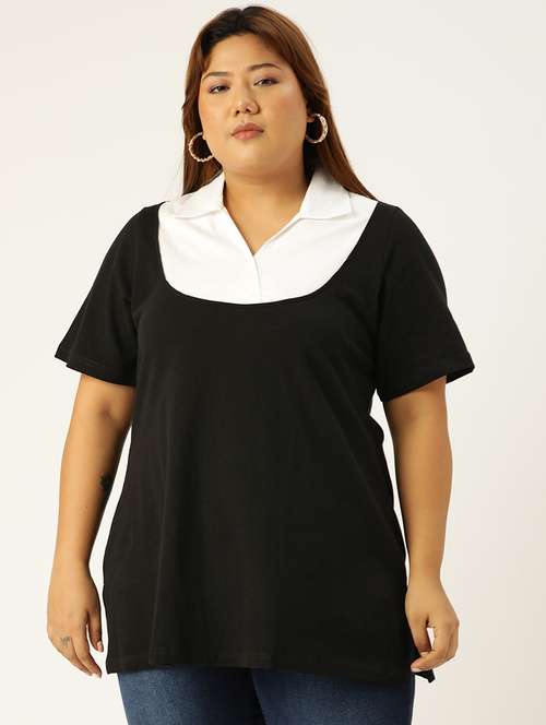 women's straight collared top - 19847127 -  Standard Image - 0
