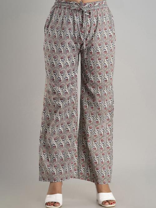 printed wide leg trouser - 19847161 - Standard Image - 0