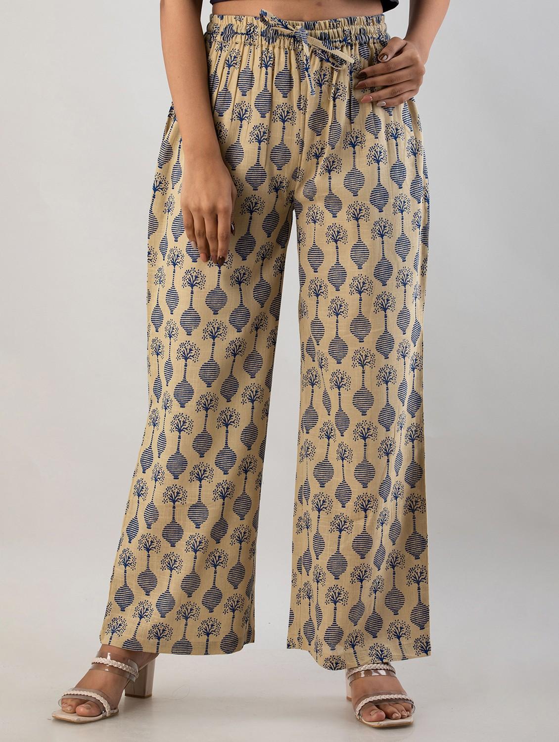 printed wide leg trouser - 19847188 -  Zoom Image - 0