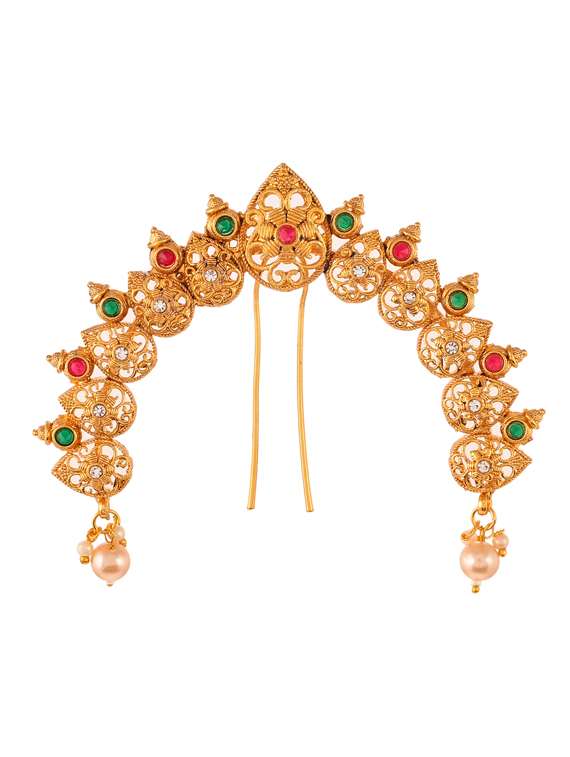 gold plated traditional wedding hair accessory