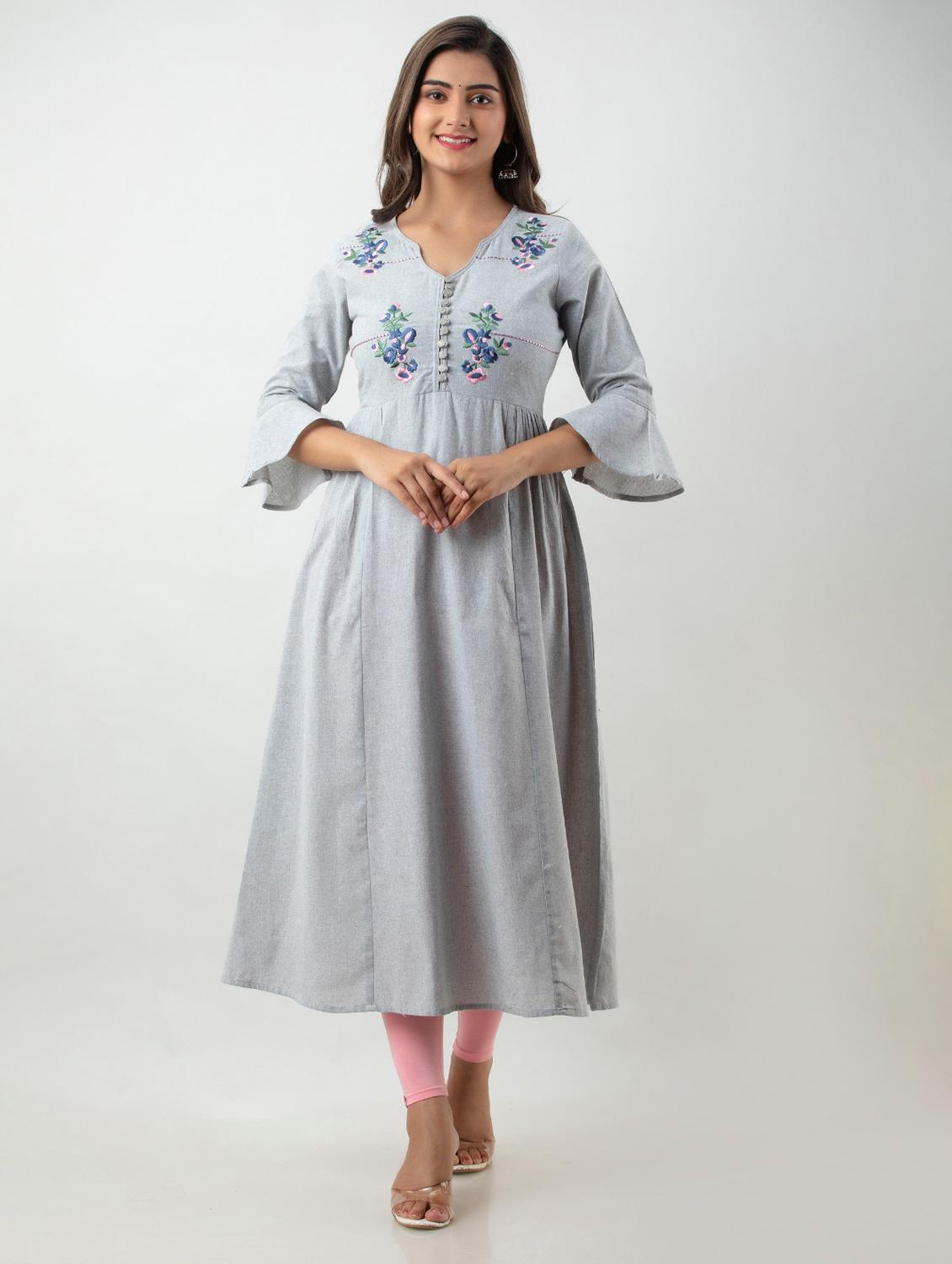 women's flared kurta - 19847219 - Zoom Image - 0