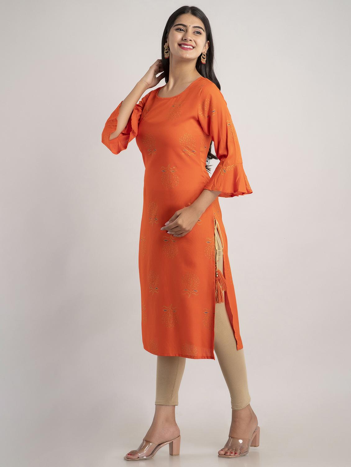 women's straight kurta - 19847228 - Standard Image - 1