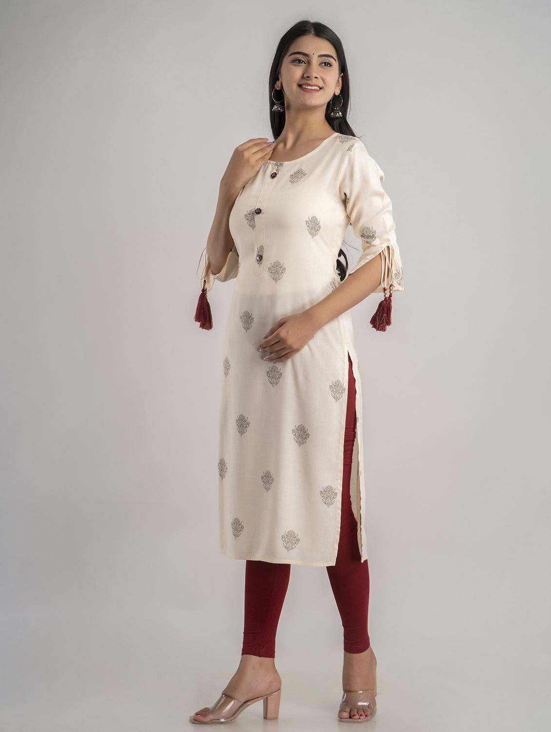 women's straight kurta - 19847247 - Standard Image - 1