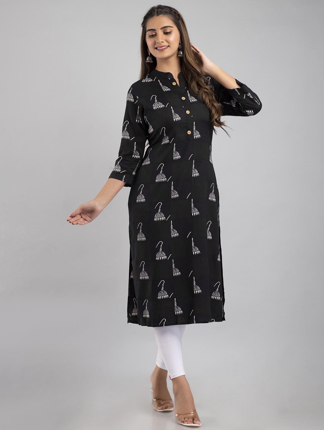 women's straight kurta - 19847278 - Standard Image - 1
