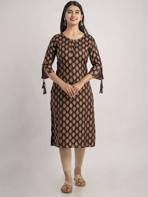 women's straight kurta - 19847281 - Standard Image - 0