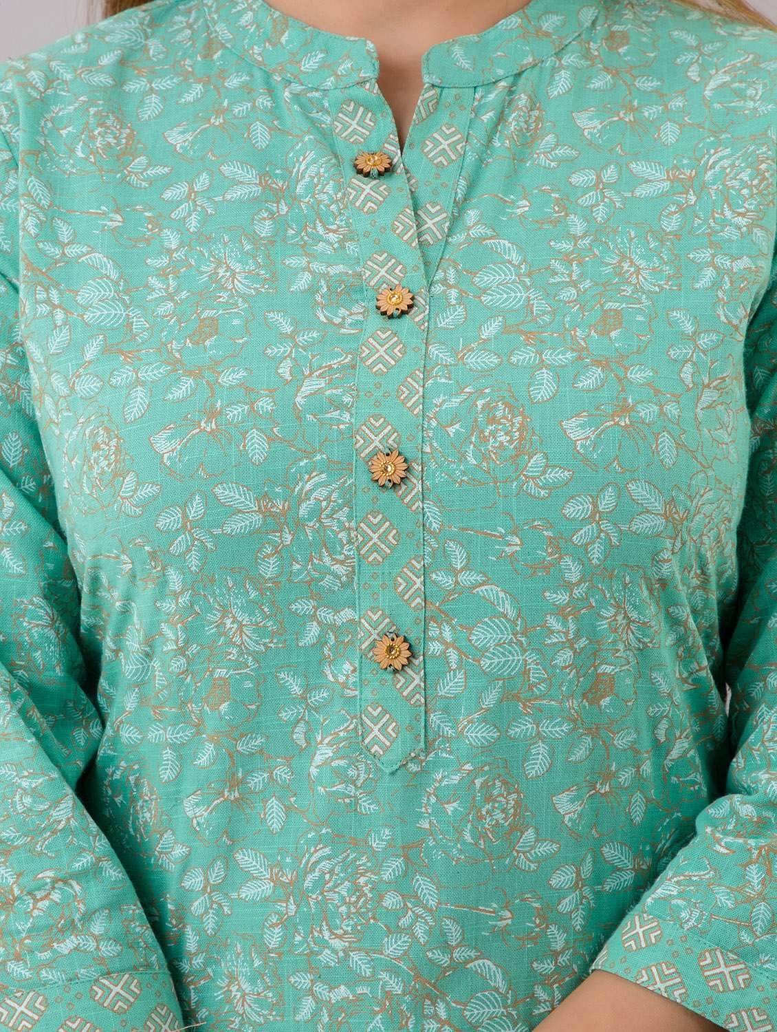 green kurta palazzo set - 19847421 - Standard Image - 4