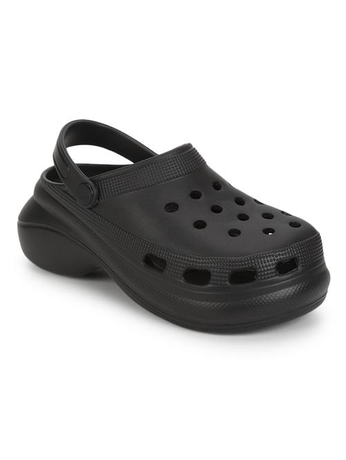 women black solid clogs - 19848011 -  Standard Image - 0