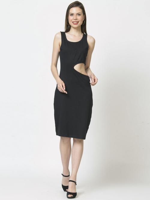 women's bodycon solid dress - 19848198 - Standard Image - 0