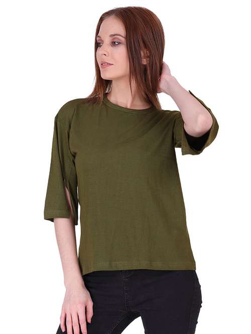 women's straight crew neck top - 19848272 -  Standard Image - 0