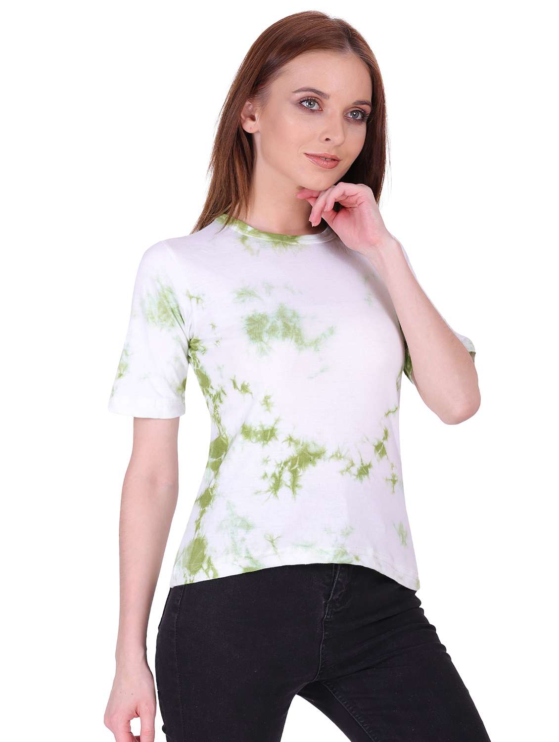 women's straight crew neck top - 19848278 -  Zoom Image - 0